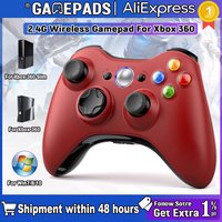 For Xbox 360 Gamepad Wireless Vibration Joystick Xbox 360/PC Console Compatible with Windows 7 8 10 Game Controller