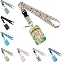 Animal Collection Vertical Card Holder with Lanyard Neck Strap Keychain Badge Pass Hang Rope for Episode 7