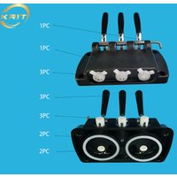 BJ MQL Ice Cream Maker Parts Front Panel Face Plate Full Set Fittings With Handles Sealing Rings Nozzles