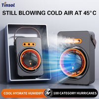 TINSOL 2026 New Model Triple-Hole Mist Electric Fan with Humidifier Combining Hydration and Mist Functions in One