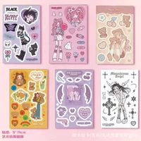Korean Ins Style Cute Girl Series Stickers Creative Guka Account Cute Girl Sweet Asian Style Angel Bear