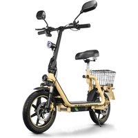 TWOFISH M5 Elite-E Elektroroller für Erwachsene, 14-Zoll-Reifen, 48V13AH Akku, City-Pendler-Elektroroller, abnehmbarer Sitz