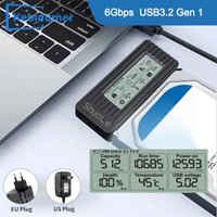 USB 3.2 to SATA Converter 2.5/3.5 Inch SSD HDD Digital display Hard Drive External Adapter USB to Sata III Cable for Laptop PC