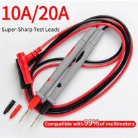 Multimeter Test Leads Extra Sharp Steel Needle Extended Universal Fine Tip PVC Anti-Freeze Probe Accessories