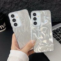 Luxury Laser Matte Case For Samsung Galaxy S25 S22 S24 Ultra S21 S23 S24 FE A55 A15 A16 A35 A25 A53 A56 5G Hard PC Phone Cover