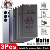 1-3PCS Privacy Matte Ceramic Membrane For Samsung S25 Ultra S24 S21 Plus S22 5G S23 FE S20 FE M52 M53 M31S Screen Protector Film