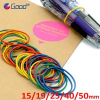100/200Pcs Colorful High Elasticity Rubber Band Durable Multi-Color Rubber Bands Office Stretchable Band 15/19/25/40/50mm