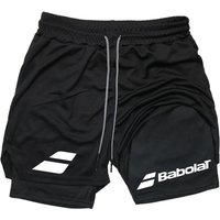 Running Jogging 2-in-1 Gym Workout Shorts for Men Quick Dry Stretchy Athletic Compression Fitness Moisture Absorbing Towel Loop