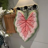 High Quality Cartoon Leaf Hand Towel Absorb Water Coral Velvet Kitchen Handkerchief Hanging Thickened Hand Wipe Kitchen