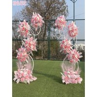 2PCs Wedding Flower Rack Background Ring Donut Ring Interlocking Road Guide Wedding Decoration Supplies