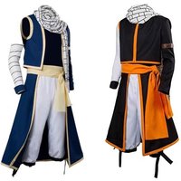 Anime FAIRY Natsu Cosplay Costume Etherious Men Scarf Suits Halloween Party Sets Custom size