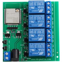 ESP32S 4 Channel Wifi Blue-tooth-compatible Relay Module Esp32-wroom-32u with 2.4G ESP8266 WiFi Antenna