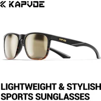 Kapvoe Polarized Hiking Eyewear Sunglasses Men Lightweight Frame Driving Fishing Golf Outdoor Photochromic Glasses Running Women