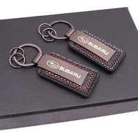 1pc Car Keychain with Keyring Auto Accessories Gift for Subaru BRZ WRX 2006 Forester Legacy STI Outback Smart Crosstrek Impreza