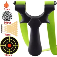 Outdoor Precision Shooting Slingshot 4 Series Sight Resin Integrated Slingshot Target Paper Steel Ball Flat Rubber Band Practice