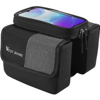 AliExpress West Biking WEST BIKING 3 In 1 Bicycle Front Frame Bag Touch Screen Top Tube Phone Bag Bike Tool Holder Double Pouch Bag MTB Accessories