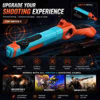 For Shooting Gun Controller for Nintendo Switch 2, HHC-S217 Motion Sensing Game Gun Handle Grip NSW2 Joy Con Game accessories
