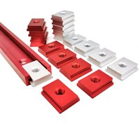 10PCS T-Slider for T-Slot Miter Track Slider Sliding Nut Aluminum Alloy T Slot Nut for Woodworking Tool Jigs Screw Slot Fastener