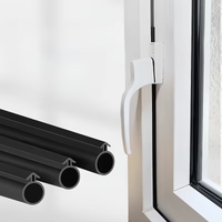 1/3/6m O Type Plastic Steel Door Window Block Sealing Weather Stripping Silicon Rubber Elastic Band Hollow Bulb Draft