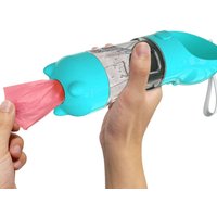 300/500ml Pet Water Food Dispenser with Trash Bag Box and Shovel Leak Proof Pet Dog Water Bottle 3 in 1 Dog Food Feeder Outdoor