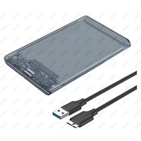 USB 3.0 2.5 Inch SATA External Portable Hard Drive Enclosure for HDD SSD 5Gbps High Speed Transfer for Data Storage and Expansio