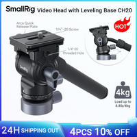 SmallRig Stativ Flüssigkeit Video Kopf mit Nivellierung Basis CH20 Quick Release Platte für Arca Swiss Pan Tilt Kopf für DSLR kamera 4170