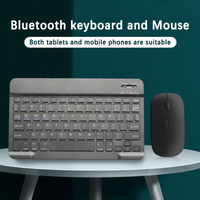 Bluetooth Keyboard and Mouse For iPad Tablet Slim Mini Wireless Keyboard Mouse Combo Set For iPad Android IOS Tablet Mac Laptop