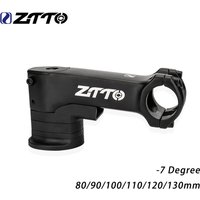 ZTTO Bicycle Internal Cable Routing Stem -7 degree Stem Riser 31.8x80/90/100/110 /120/130mm Aluminum Alloy Inner Wiring Stem