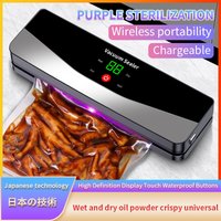 Rechargeable Wireless Portability Vacuum Sealer With Sealing Countdown Display Multi-Pack Vacuum Touch Waterproof Buttons