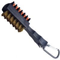 1Pc Golf Club Brush Groove Cleaner Dual Sided Tools Portable Metal Lightweight Nylon Golf Accessories For Iron Balls Shoes