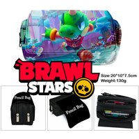 Anime Pencil Case, Kawaii Cartoon Brawl Stars Storage Bag, Large Capacity Pouch as Birthday Gift for Students, School Supplies