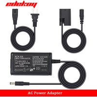 Decoded ACK-E6 AC Power Adapter Supply For Canon EOS R R5 R6 6D 50DS 7D 90D 80D 70D 60D 60Da Camera DR-E6 LP-E6 DC Couple