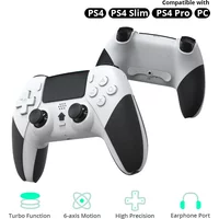 DATA FROG Wireless Game Controller For PS4 / For PS4 Pro / For PS4 Slim, Gamepad Joystick For PC Dual Vibration Controller