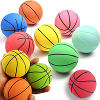 60mm Mini Rubber Basketball Toy, Ultra High Elastic Hollow Bouncy Ball, Stress Relief Decompression Fidget Ball