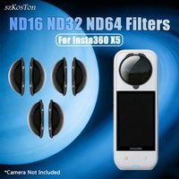 For Insta360 X5 ND Filters ND16/32/64 Cinematic Motion Blur Tempered Glass Filter For Insta 360 X5 Action Camera Accessories