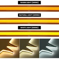 12V 24V LED COB Free Cut Strip 5m 10m 20m 528/720 LEDs Flexible Light Tape 3000K 4000K 6000K 1m 2m 0.5m Bright Linear Lighting