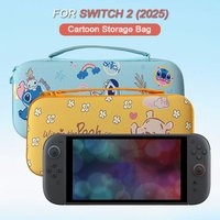 Storage Bag For Nintendo Switch 2 2025 Game Console Case Cute Cartoon Travel Carrying Handbag Protective Cover Box Accessories