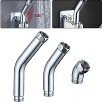 1pc Shower Head Elbow Hand Shower Top Spray Adapter G1/2Shower Connector 135° Handheld Showerhead Elbow Connector Angle Adjuster