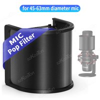 Condenser Microphone Pop Filter Metal Mesh Foam Recording Microphone Windscreen Cover Shield for A8 A6V K669 Mic Accessories