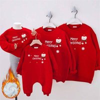 Pull rembourré de dessin animé assressentipour la famille, tenues de Noël, père, fils, parent-enfant, mère, fille, vêtements d'automne et d'hiver