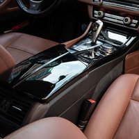 Pokrywa konsoli środkowej z włókna węglowego do BMW serii 5 F10 F11 520i, schowek, panel dekoracyjny pozycji biegów, części samochodowe
