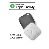 GPS Smart Tracker Tag Honk Alarm Tracker Dog Cat Locator with Rope Bluetooth Anti-Lost Device Work for Apple IPhone Find My