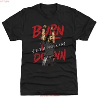 Seth Rollins For Fans Heavy Cotton Black All Size T Shirt PP2224 vintage Washed Casual graphic Breathable Versatile
