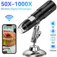 Wireless Digital Microscope 50X-1000X Magnification Flexible Stand for Android IOS iPhone PC Electronic Stereo Wifi Microscope