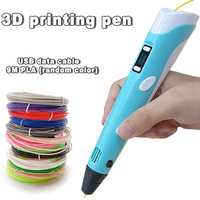 USB 3D Printing Pen Drawing 9M PLA Children's 3D Graffiti Drawing Pen Toy Smart Gift DIY Art Tool Birthday Christmas Gift