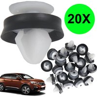 20PCS Car Door Interior Panel Card Trim Clips Mounting Headlining Retainer Fasteners For Peugeot 306 307 308 508 3008 4008