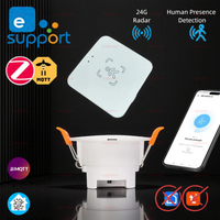 Zigbee Human Presence Sensor 24G Radar Detector Smart Motion Sensor For Zigbee 2mqtt Home Assistant Ewelink APP Scene Linkage