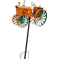 Outdoor Tractor Wind Spinner with Rotating Wheels Decorative Windmill Decorative Windmill for Garden Yard Patio Lawn Decor