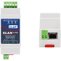 ZLAN 5143D Din Rail Serial RS485 to Ethernet TCP IP Server Ethernet Converter with Adaptor Optional