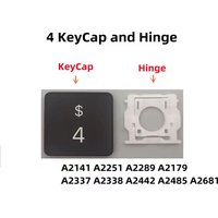 Replacement Individual 4$ Key Cap and Hinges for MacBook Pro/Air A2141 A2289 A2251 A2179 A2337 A2338 A2442 A2485 A2681